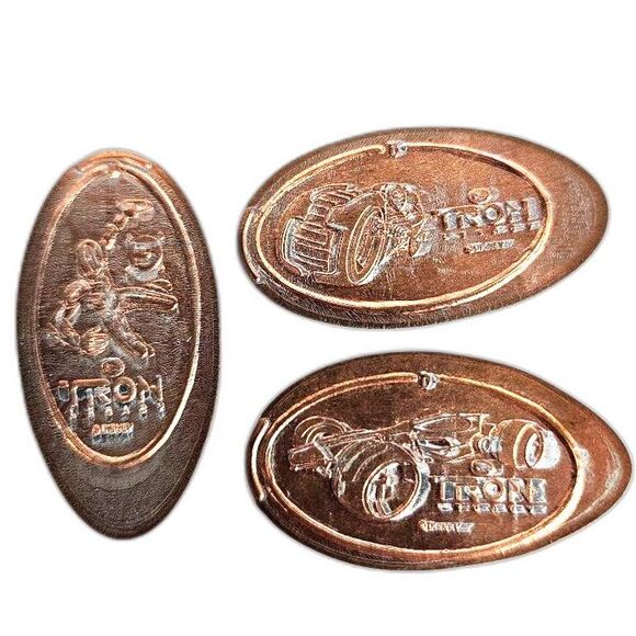Tron Legacy Pressed Pennies Lot Bundle Disneyland Sam Light Cycle Runner Retired - Picture 1 of 7